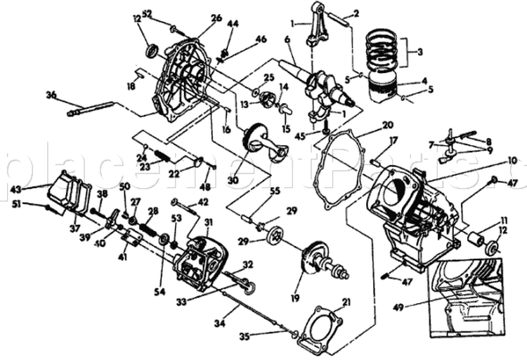 Page B Diagram and Parts List for 9782-0  Briggs and Stratton Generator